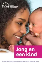 Voorkant van de folder Jong en een kind