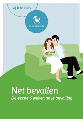 Voorkant van de folder Net bevallen