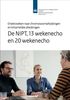 Voorkant van de folder De NIPT, 13 en 20 wekenecho