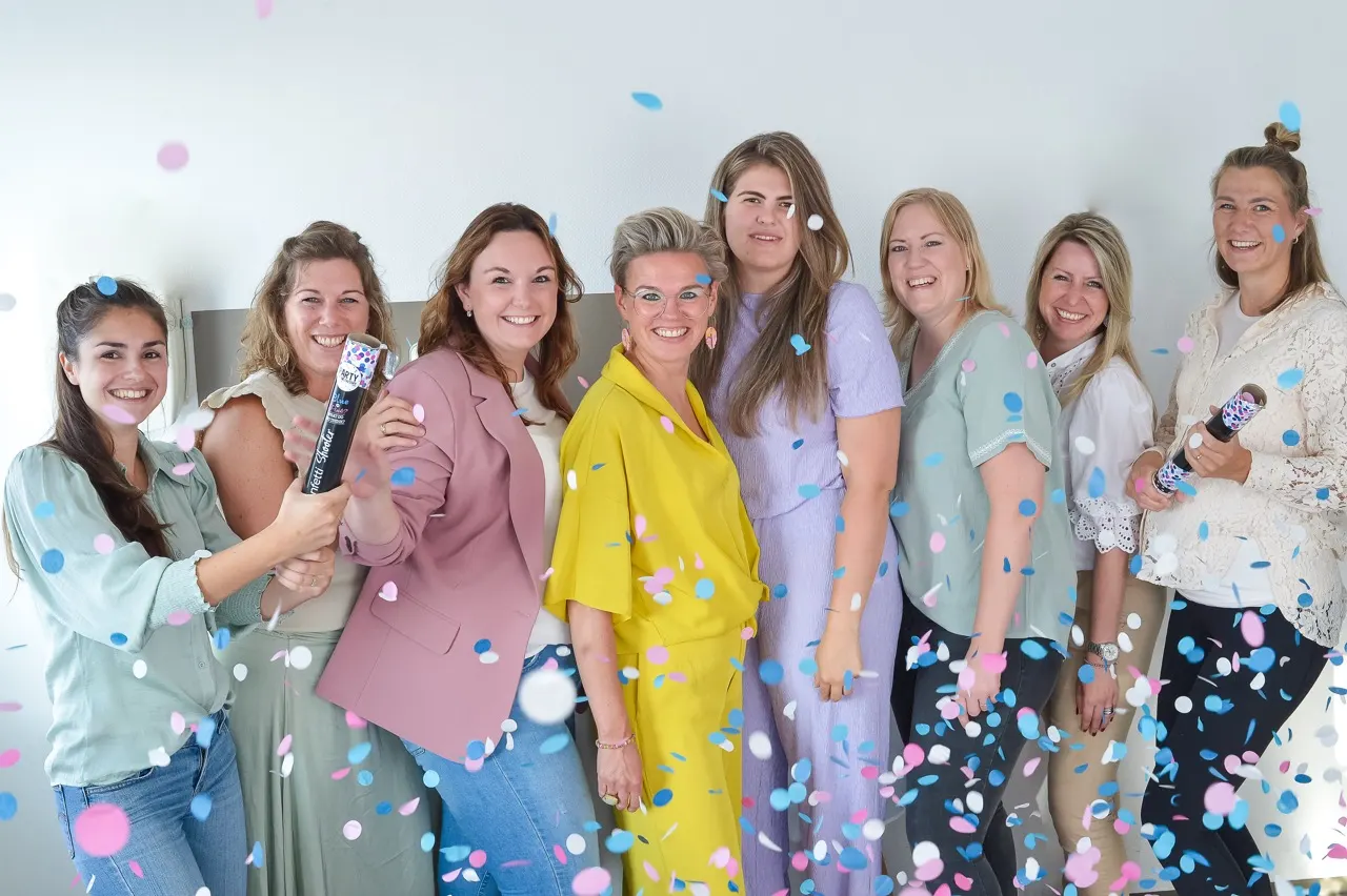 Team Vivre samen tijdens een feestelijk moment